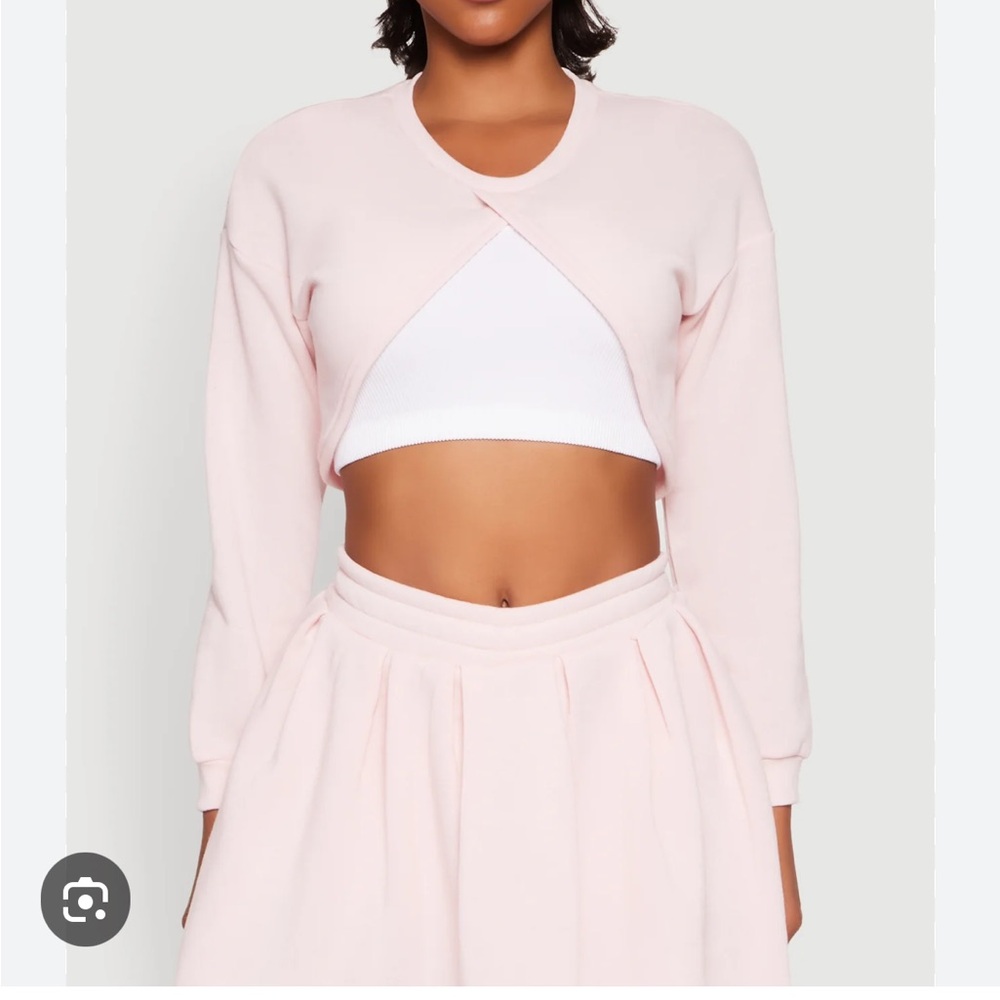 Cropped Bolero Long Sleeve Sweatshirt